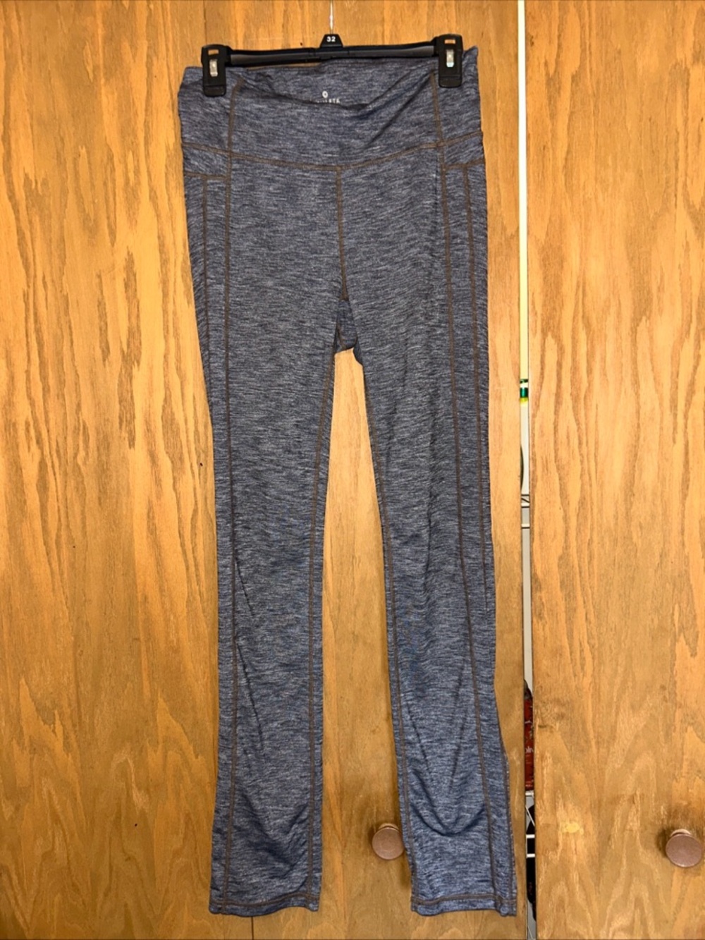 Athleta Heathered Blue-Gray Active Leggings